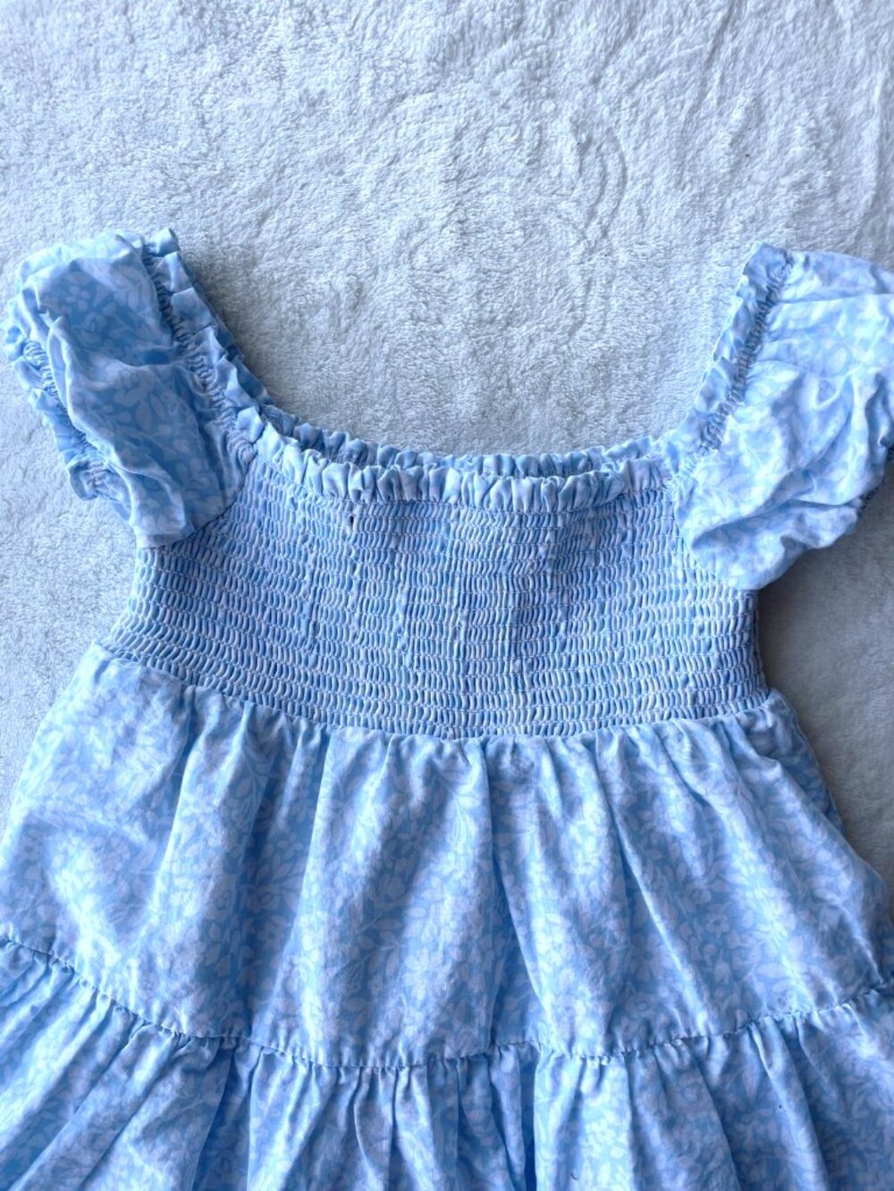 NWOT- joie Light blue floral smocked dress size 2T - Picture 2 of 8